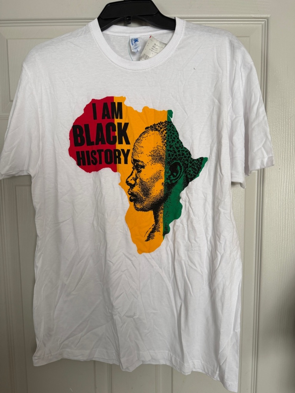 White Graphic Tee - I Am Black History